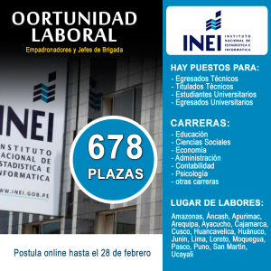 CONVOCATORIA INEI