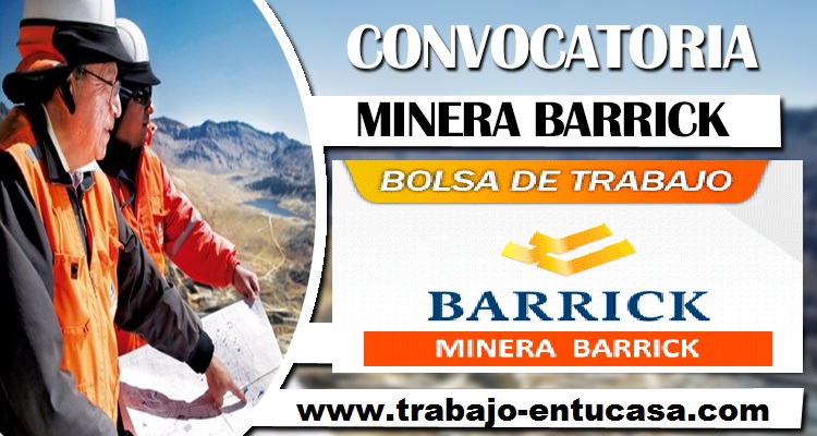 URGENTE MINERA BARRICK MISQUICHILCA S.A. RECLUTANDO PERSONAL 2019