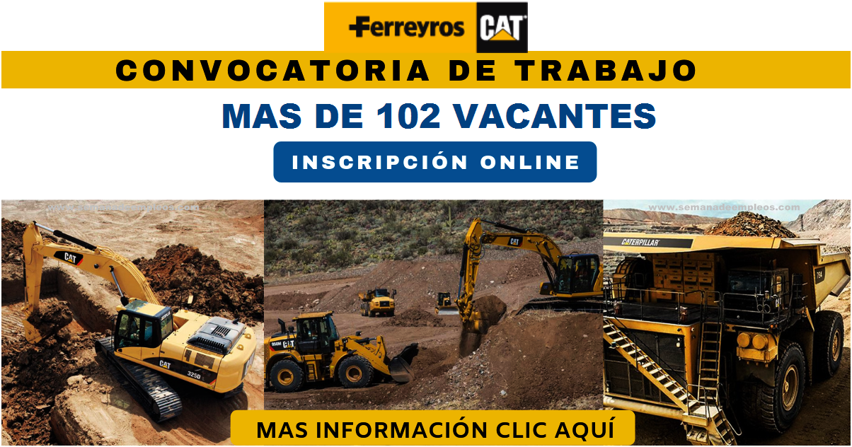 Ferreyros s.a Nueva Oportunidad Laboral 102 Vacantes Limitadas