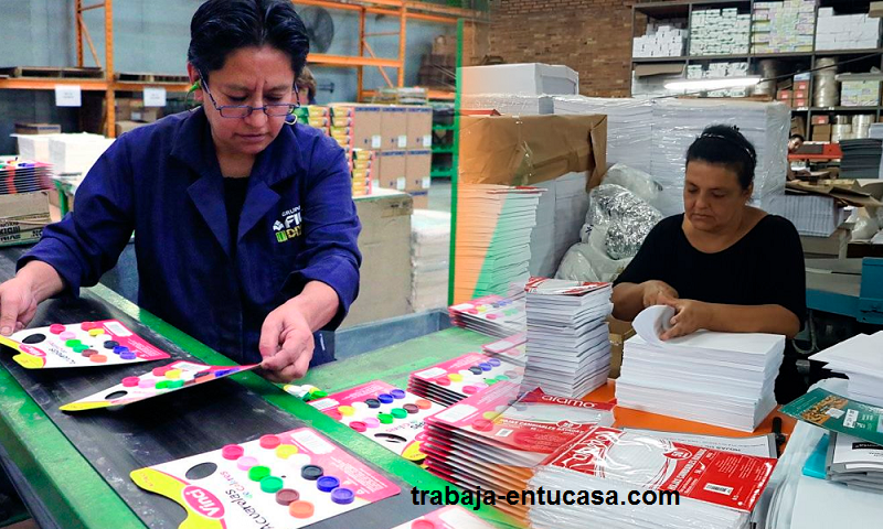 Fabrica Solicita Personal para Empacar Utiles de Oficina y Escolares desde casa.