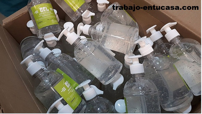 FABRICA SOLICITA PERSONAL PARA EMPACAR GEL ANTIBACTERIAL DESDE CASA