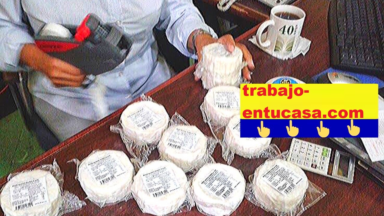 SE NECESITA PERSONAL PARA ETIQUETAR CON SELLO MARCA DE QUESO DESDE CASA PLAZAS LIMITADAS