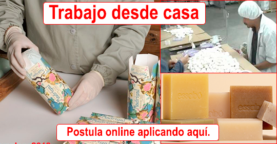 FABRICA Artesanal Buscando personal para Empacar y Etiquetar Jabones Artesanales Desde Casa 577 Plazas Limitadas