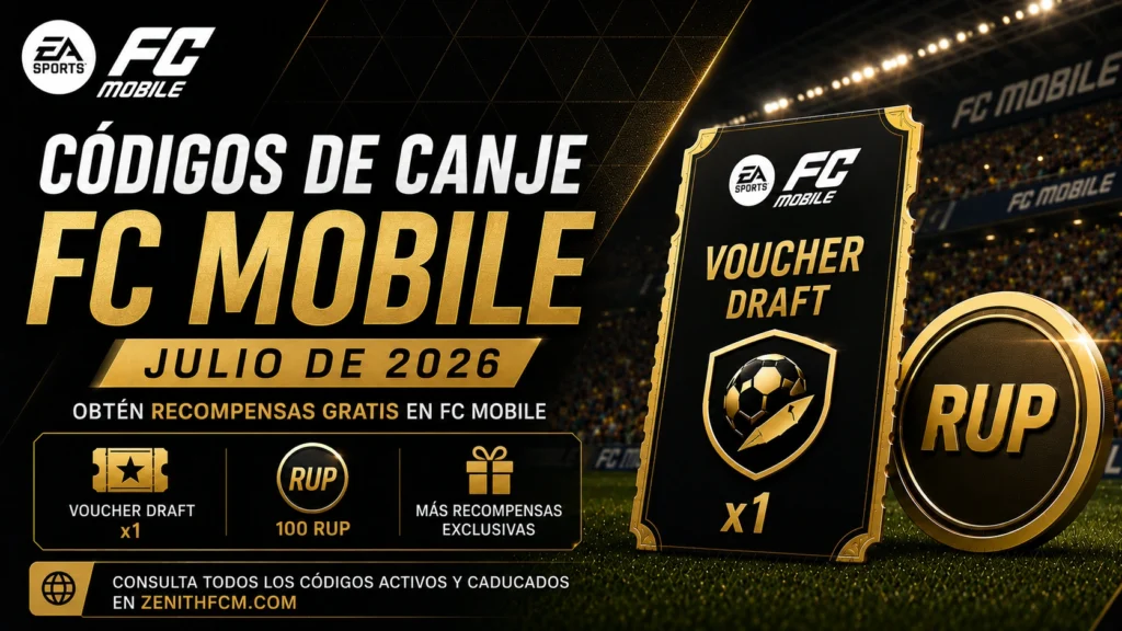 Códigos FC Mobile 2026: códigos activos y recompensas